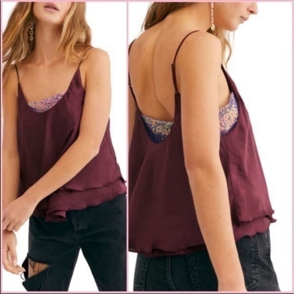 Free People Turn It On Cami Top Large - Picture 2 of 6